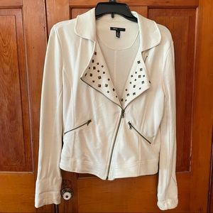 Cream Moto Jacket